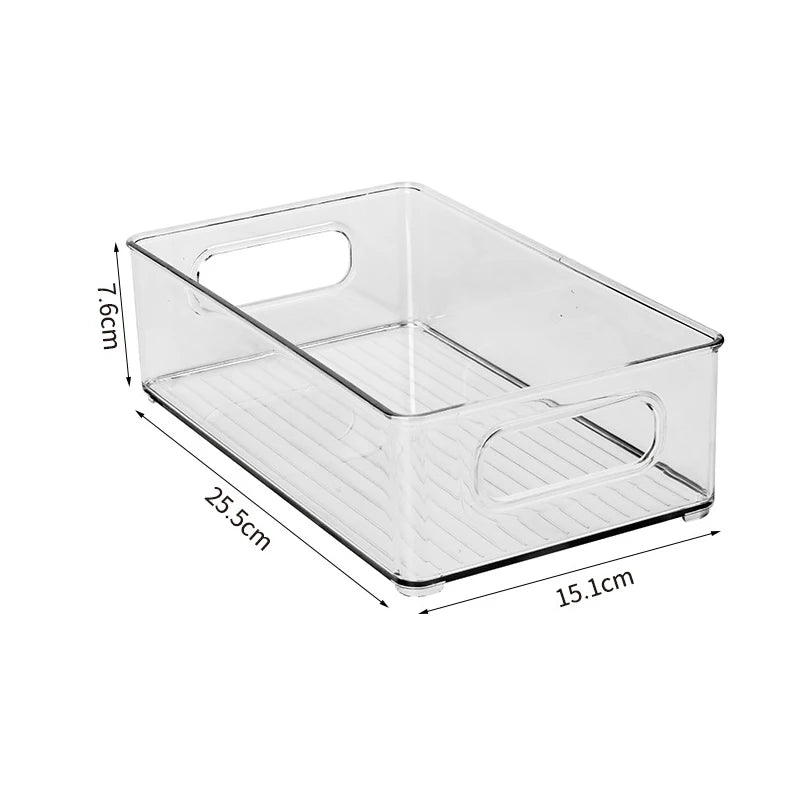 Transparent Refrigerator Storage Box Vegetable Fruit Organizer Fridge Clear Container for Kitchen Food Drinks Storage 2030