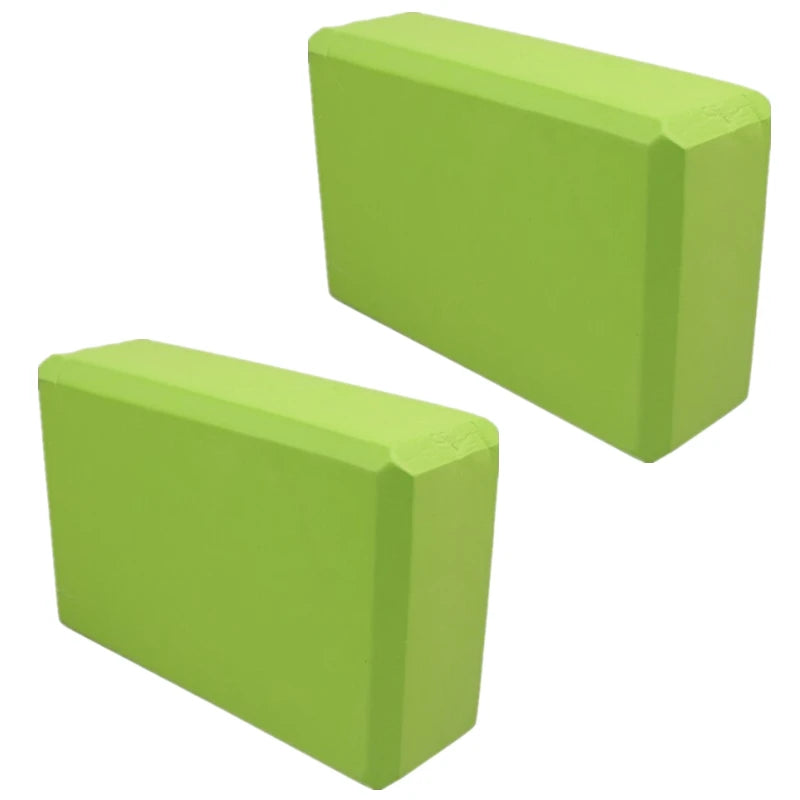 Set of 2 Yoga Blocks - Made from High-Density Foam, Lightweight, Supportive, And Odor-Free - Essential Yoga Gear for Women, Gym
