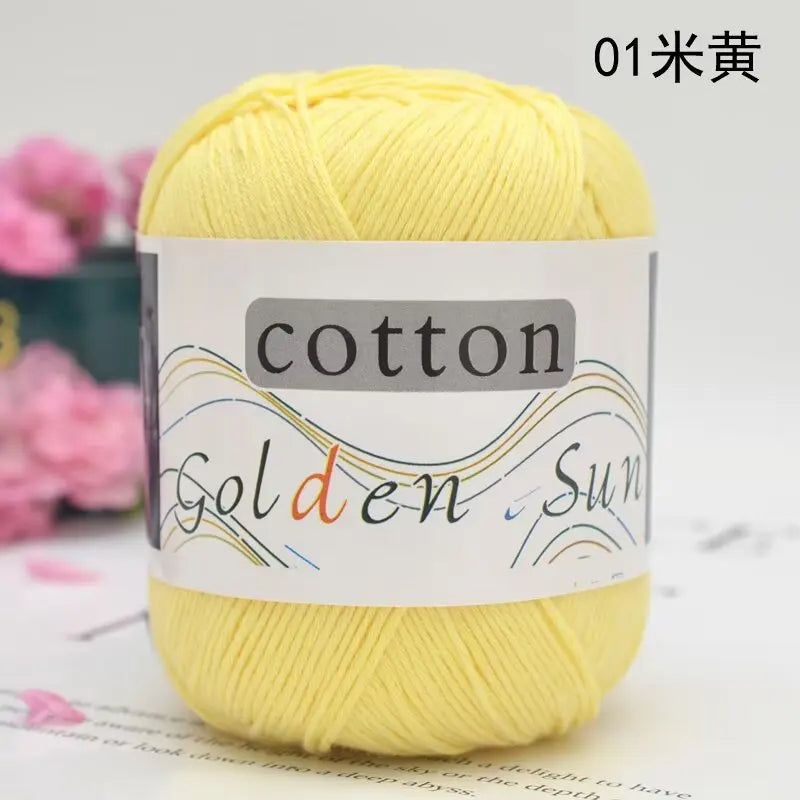 1Pc 50g Hand knitting 100% cotton yarn soft crochet yarn to knit sweater blanket hat line crocheting amigurumi doll bag threads