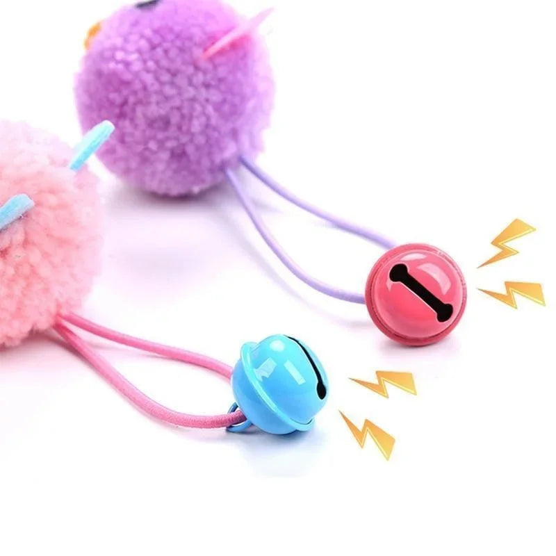 Cat Toy Interactive Plush Mouse Head Shaped Pet Toys With Bell Pet Supplies   аксесуари для котів   gatos
