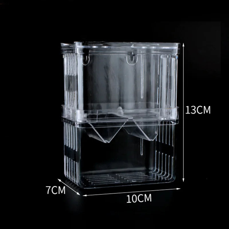 Multifunctional Fish Aquarium Fish Breeding Isolation Box High Clear Aquarium Breeder FishTank Double Guppies Hatching Incubator