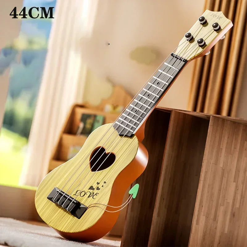 Children Ukulele Musical Toys 4 Strings Small Guitar Montessori Education Instruments Music Toy Learning 3 To 6 Years Boys Gift
