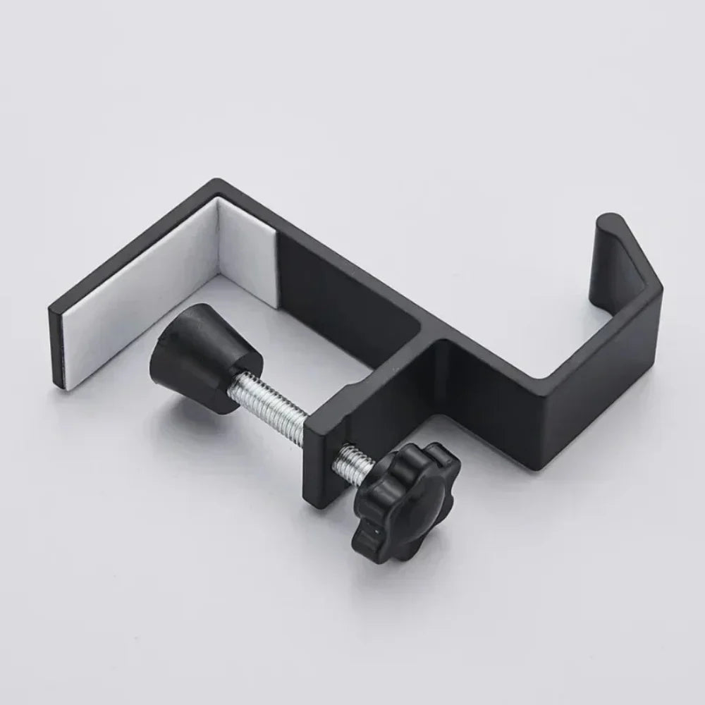 1/2pcs Punch-Free Adjustable Desk Edge Hook Multifunctional Headset Hanger Backpack Storage Rack No Drilling Hanging Desk Stand