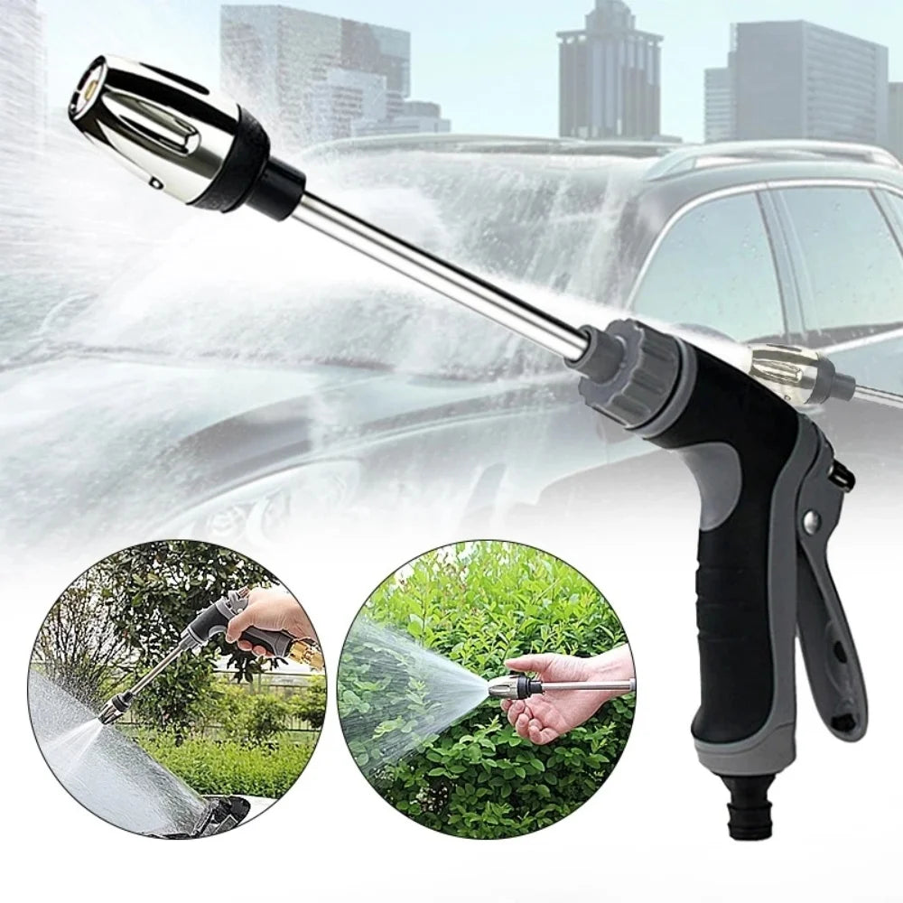 High Pressure Car Wash Water Gun Garden Water Pipe Nozzle Multifunctional Watering Tool Powerful Cleaning For Cars and Gardens
