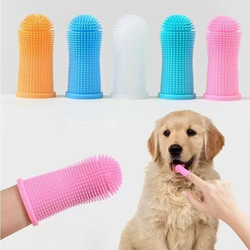 3-Sided Pet Toothbrush Dog Plastic Toothbrush Removing  Tartar Cleaning Mouth Pet  Care Cat Cleaning Mouth
