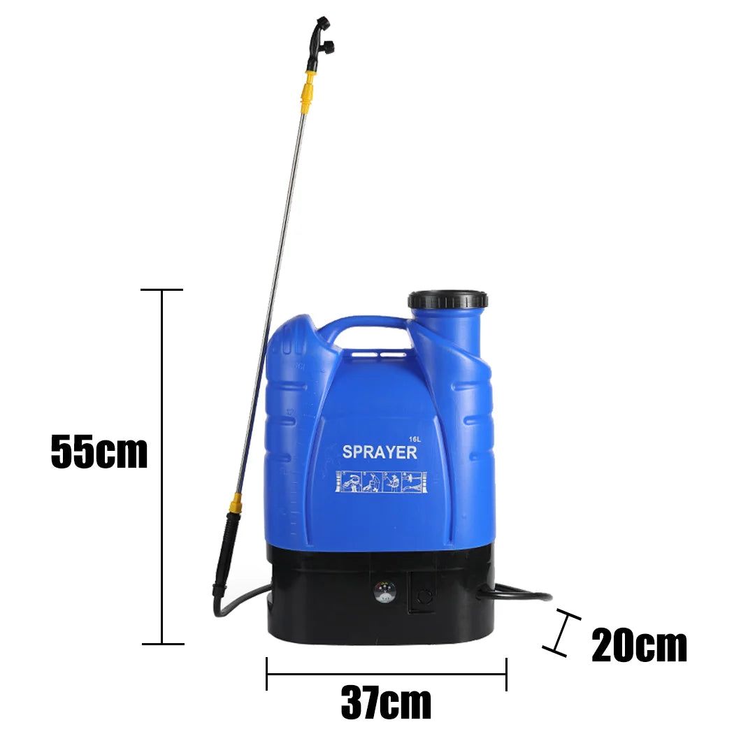 PORIYA 16L Electric Rechargeable Battery Weed Sprayer Backpack Farm Garden Pump Spray