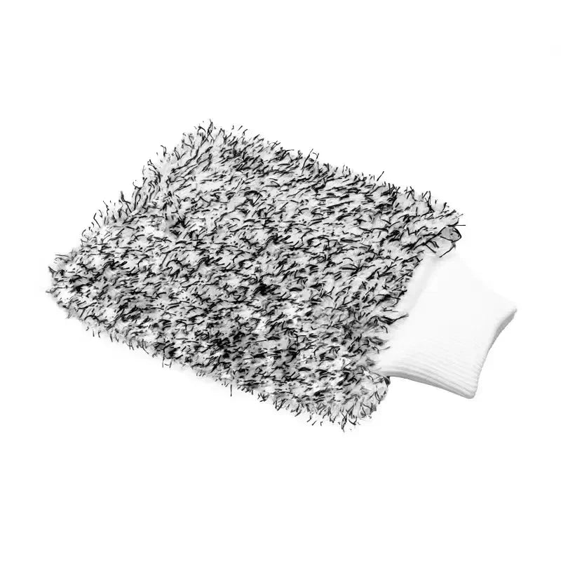 Double Sided Thick Plush Car Cleaning Gloves Ultra-fine Fiber Water Absorbing Cleaning Coral Fleece Large Car Wash Gloves