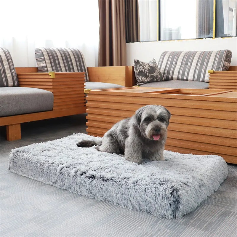 Ultra Plush Deluxe Orthopedic Foam Dog Bed Rectangular Pet Mattress Cushion with Removable Cover for Small to Large Dogs And Cat