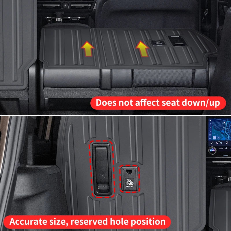 For Toyota 2024-2026 Land Cruiser 250 Prado LC250 Lexus 550 GX550 TPE Seat Back Protection Mat Anti-Dirt Interior Accessories