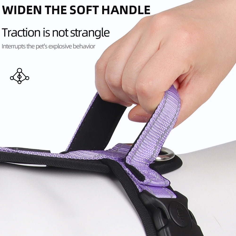 1pc Handle-Equipped Anti-Escape Dog Leash, Reflective Dog Vest, Suitable for Travel Items for Small to Medium-Sized Dogs.