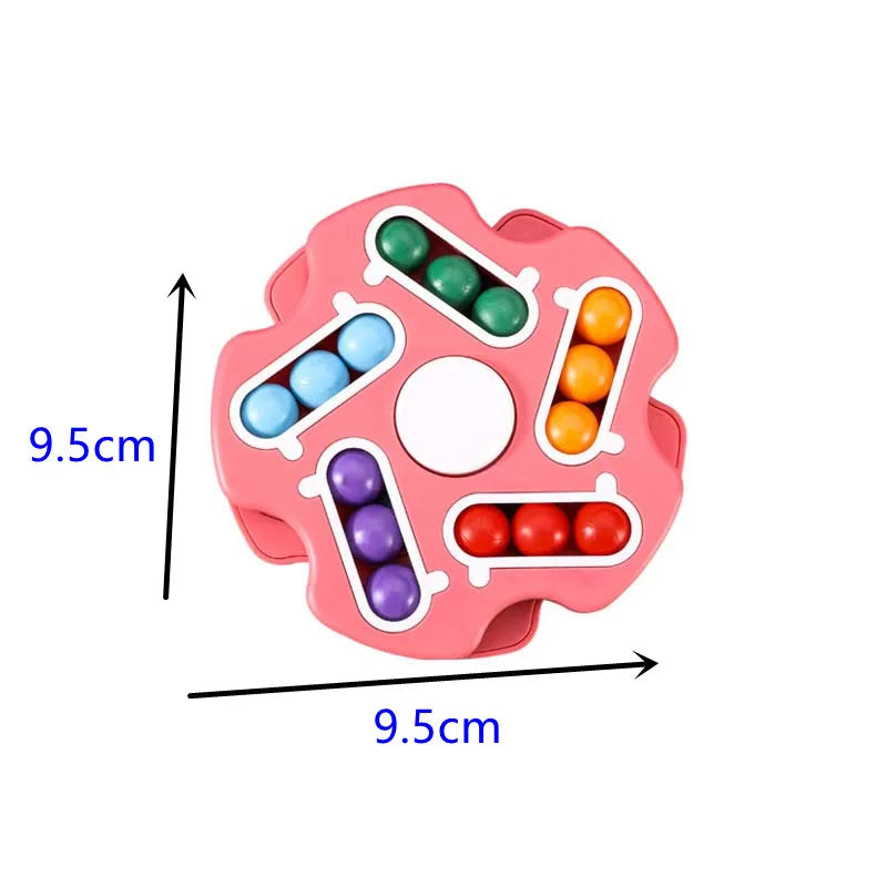 Rotating Bean Intelligence Fingertip Cube for Kids Finger Gyro Antistress Cube Learning Educational Magic Disk Toy Children