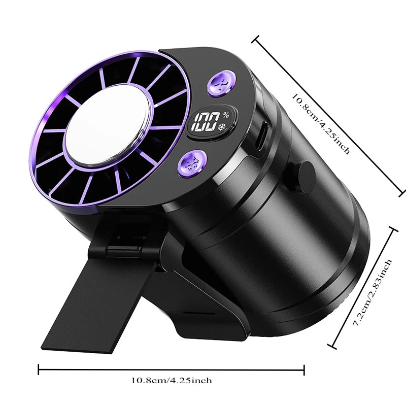 Waist Fan Portable Air Conditioner Personal Cooling Clip on Fan for Outdoor Sports Travel Office Workers Summer Gift