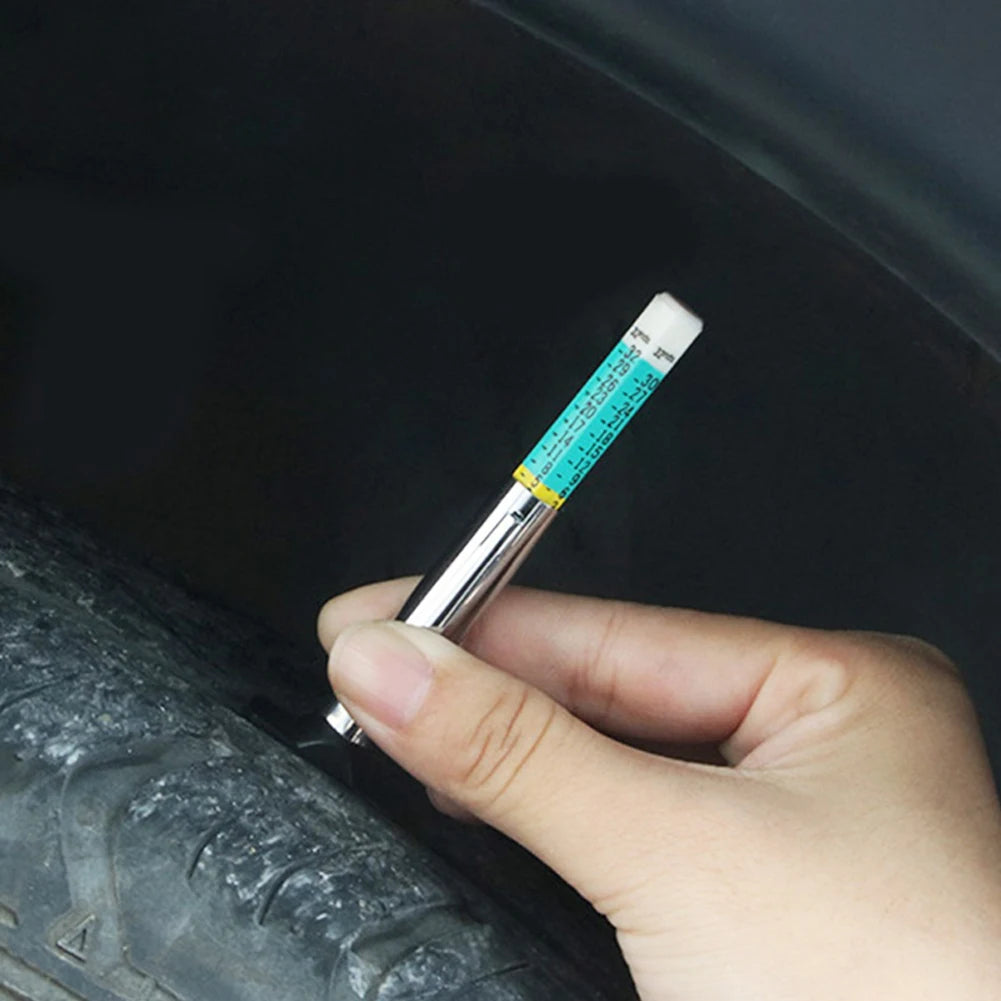 25mm Car Tyre Measuring Pen Universal Tire Tread Depth Gauge Meter Auto Thickness Pattern Ruler 25MM Tread Mark Measuring Tool