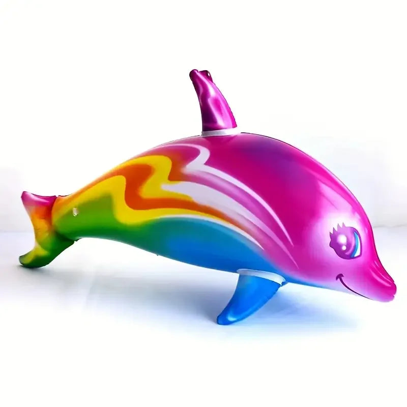 Inflatable dolphins and sharks, pool party toys, inflatable marine animal toys, summer pool themed party gifts