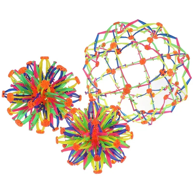 Children Magic Telescopic Ball Outdoor Flower Ball Throwing Ball Variety Blossom Party Funny Props Parent-Child Interaction Toy