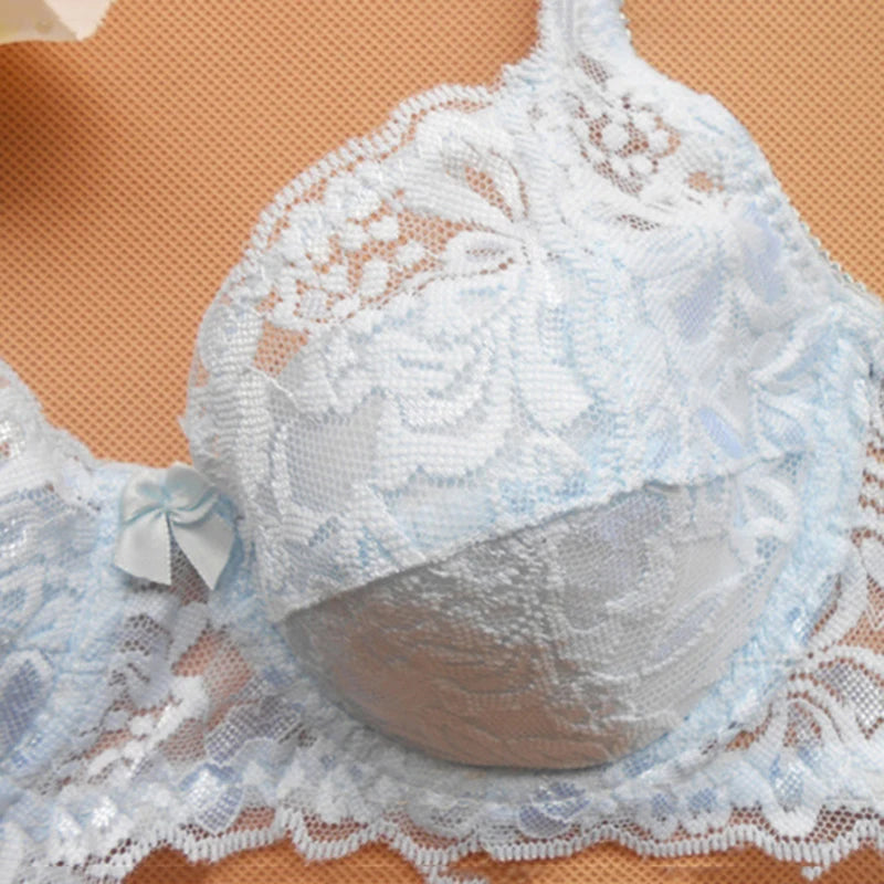 Lace Women's Bra Breast Cover Summer Thin Full Cup Underwear Plus Size Adjustable Push Up Bras Undewire Sexy Bralette Lingerie