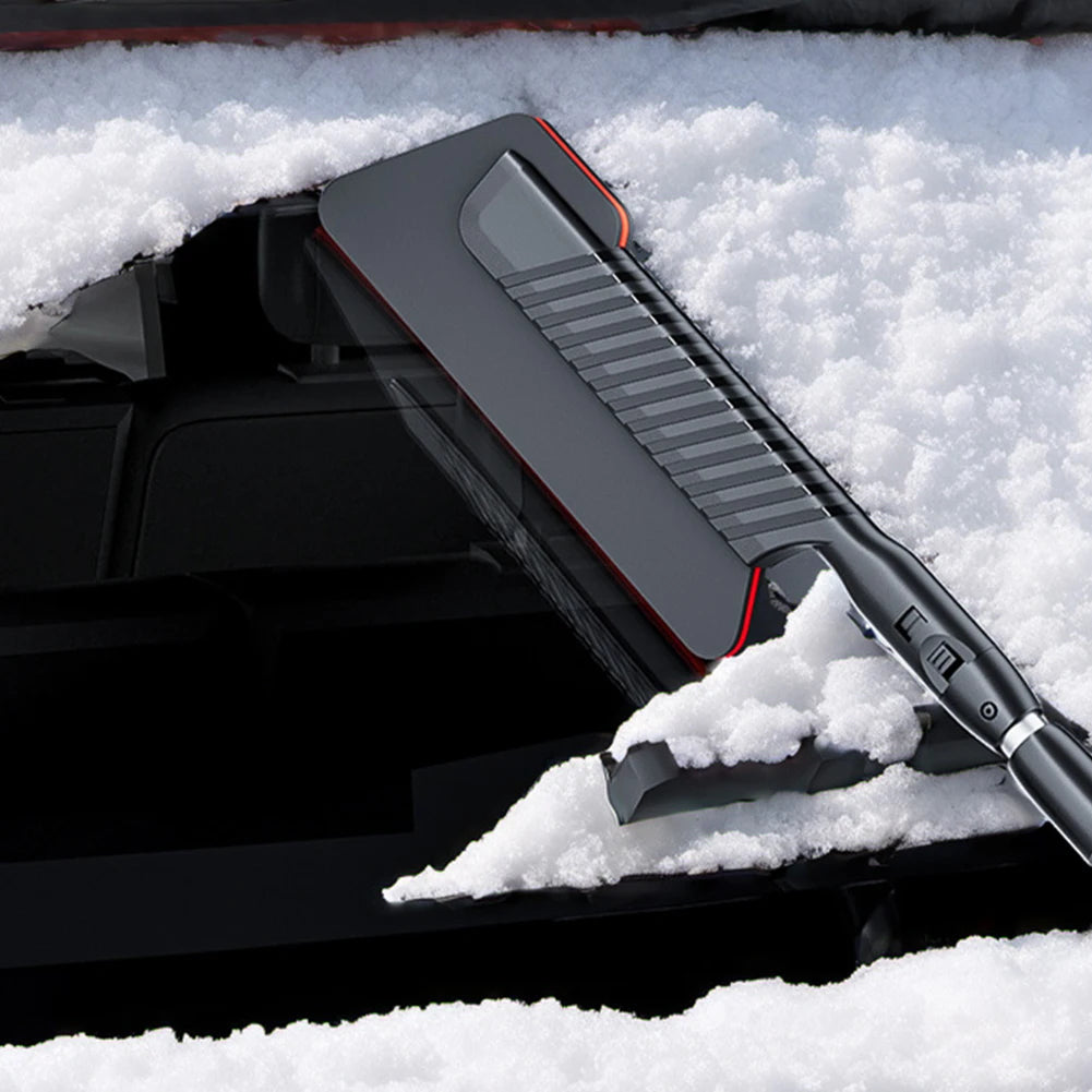 3 In 1 Extendable Ice Scraper with Foam Handle Detachable Snow Brush Multifunctional Retractable Snow Remover Auto Cleaner Tool