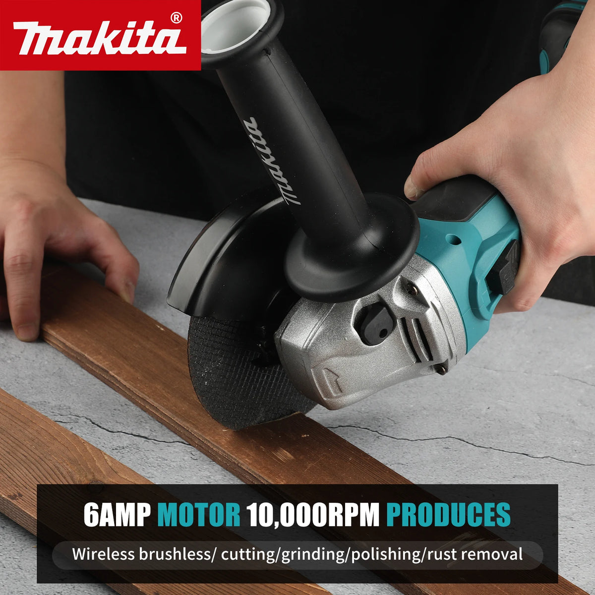 Makita 18V DCA402 Brushless Electric Angle Grinder Rechargeable Cutting Machine High Power Polishing Machine For Makita Battery