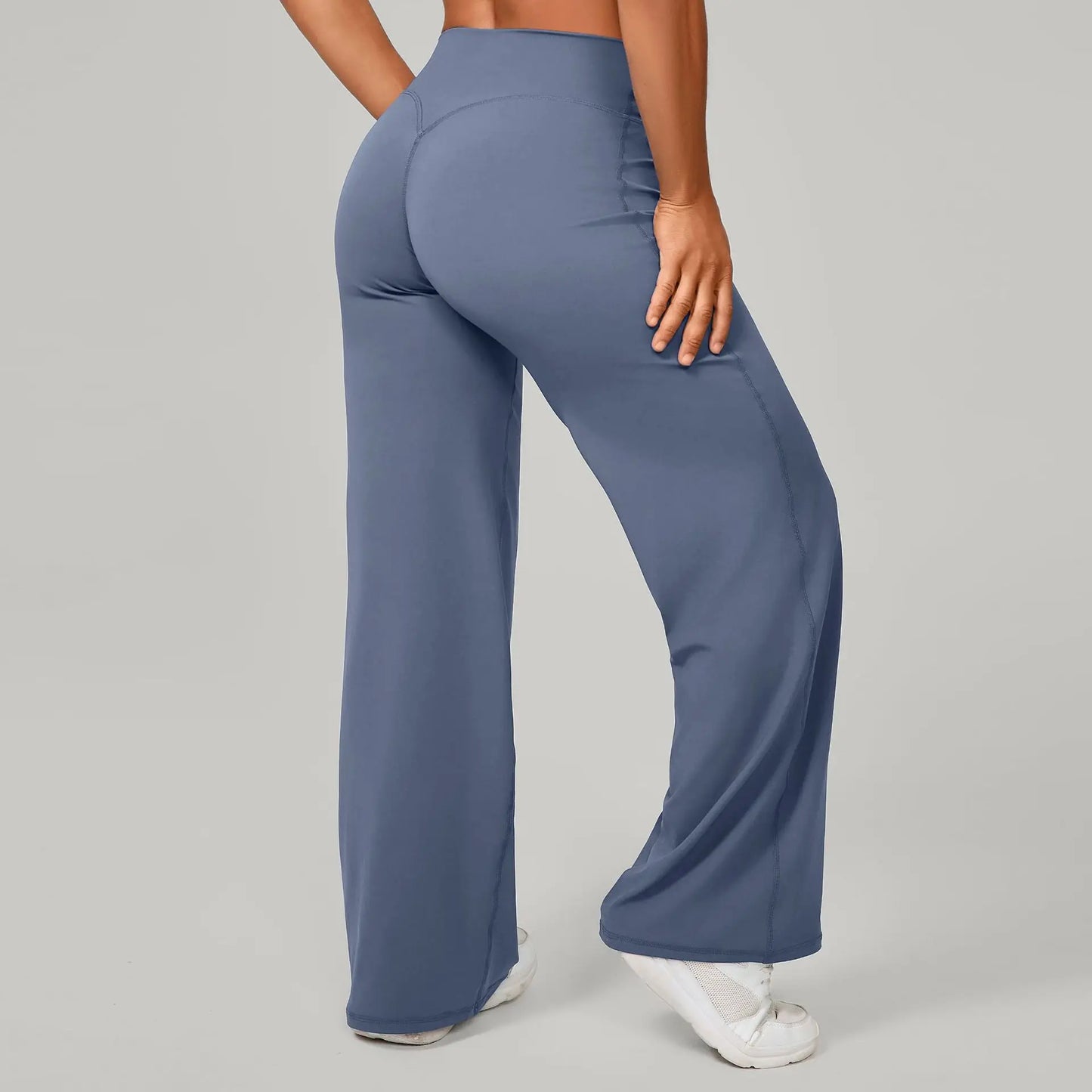 Women's Pilates Yoga Pants Sports Fitness Flared Peach Hip-lifting Leggings Outdoor Workout Training Running Casual Trousers
