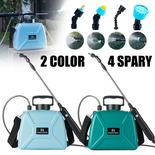 PORIYA 5L Electric Rechargeable Battery Weed Sprayer Portable Farm Garden Pump Spray AU