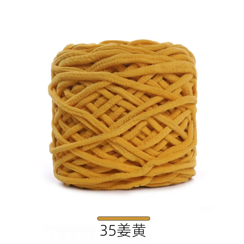 1Pc 50g Thin Velvet yarn for Crocheting Chenille yarn hand knitting Crochet amigrumi slipper line knit sweater blanket thread