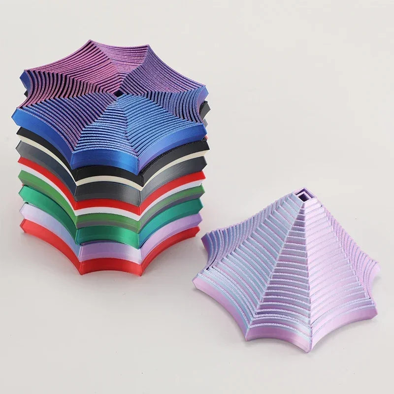 Octagonal Fidget Fidget Octagonal Toy 3D Printing Geometric Illusion Antistress Fidget Toys For Stress Sensory Party Games