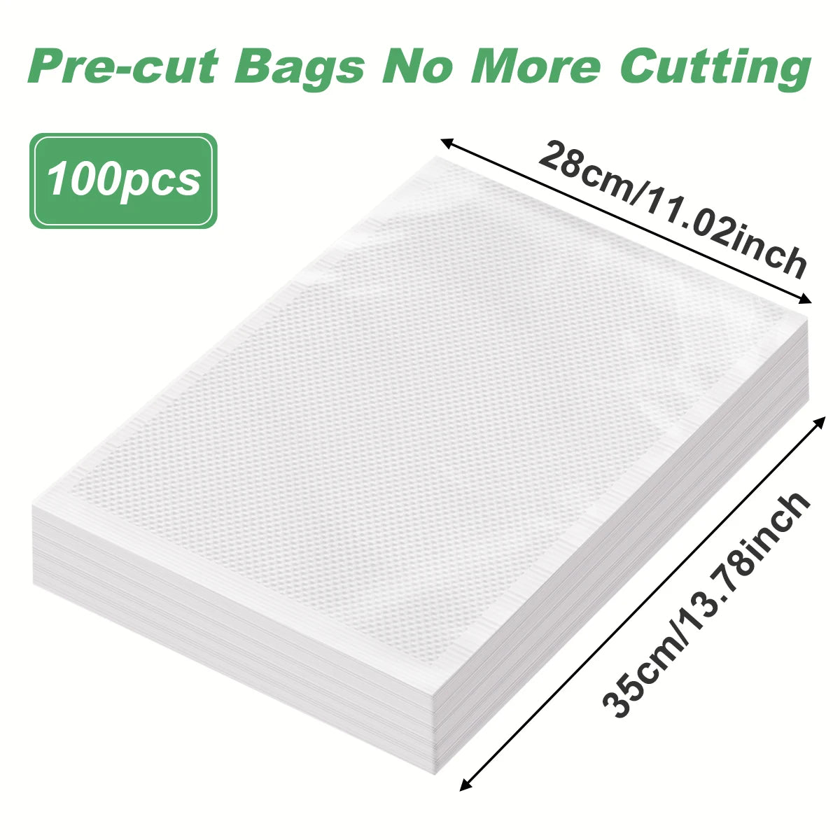 100pcs/lot Kitchen Vacuum Bags for Food Vacuum Sealer Packing Machine Food Storage Bag BPA-Free Kitchen Accessories