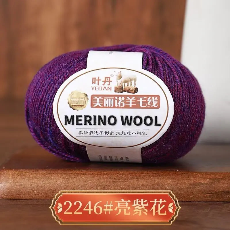 1Pc 50g Soft Merino Wool Yarn for hand knitting Anti-pilling Wool Crochet line knit Sweater Scarf hat Wool Thread warm lana