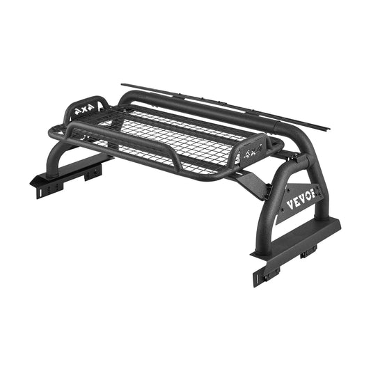 SucceBuy Truck Bed Roll Bar Universal Pickup Sport Adjustable Bar Chase Rack Compatible with Full/Mid-Size Trucks, Carbon Steel