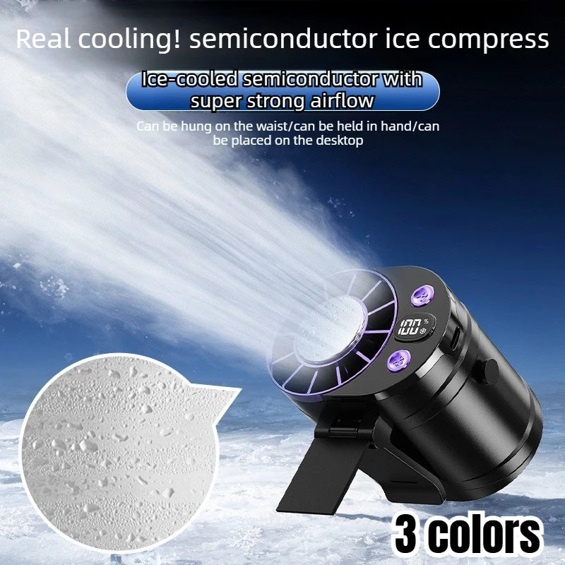 Waist Fan Portable Air Conditioner Personal Cooling Clip on Fan for Outdoor Sports Travel Office Workers Summer Gift