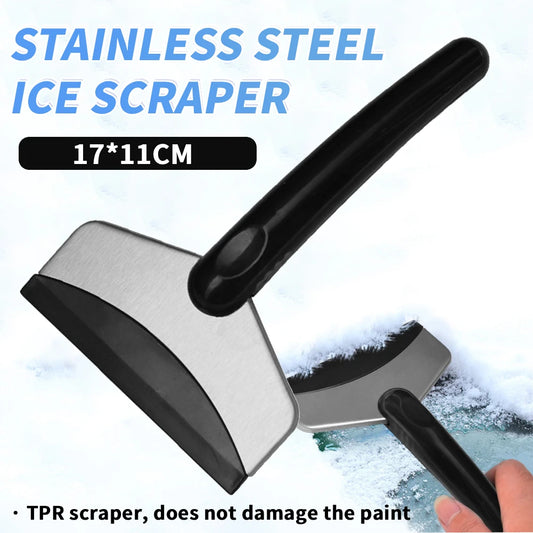 Stainless Steel Frost Removal Portable Snow Shovel Windshield Ice Scraper for Car Windshield
