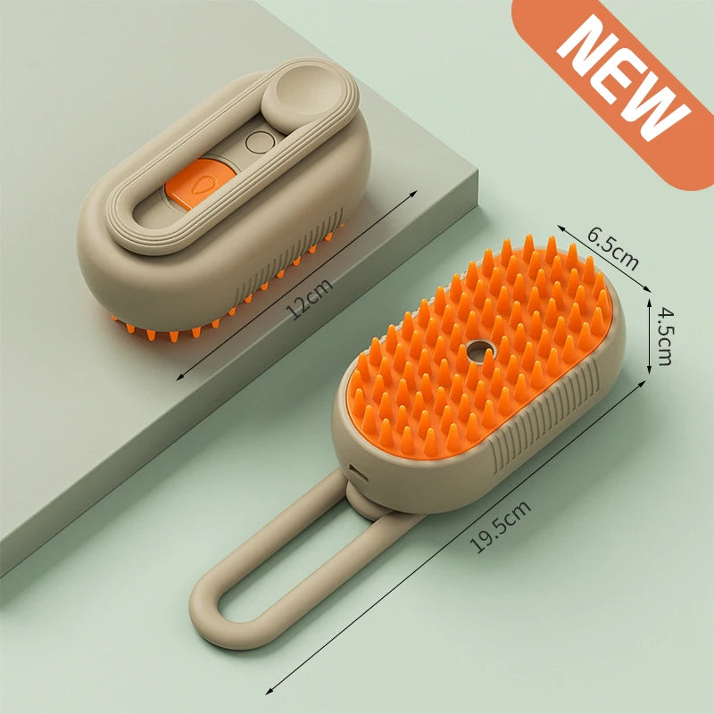 Cat Dog Steamy Brush Steam Brush Electric Sprayer for Massage Pet Grooming tool Shedding 3 in 1 Electric Sprays Massage Combs