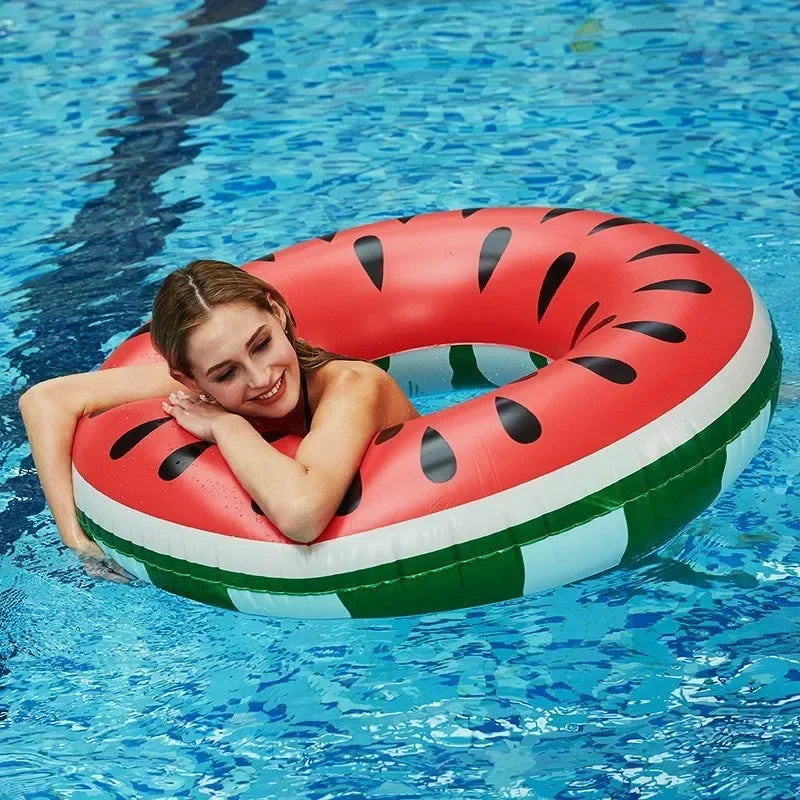 1Pcs Inflatable Watermelon ﻿Pool Float Accessory Swimming Ring Summer Party Water Toys PVC Floating Ring