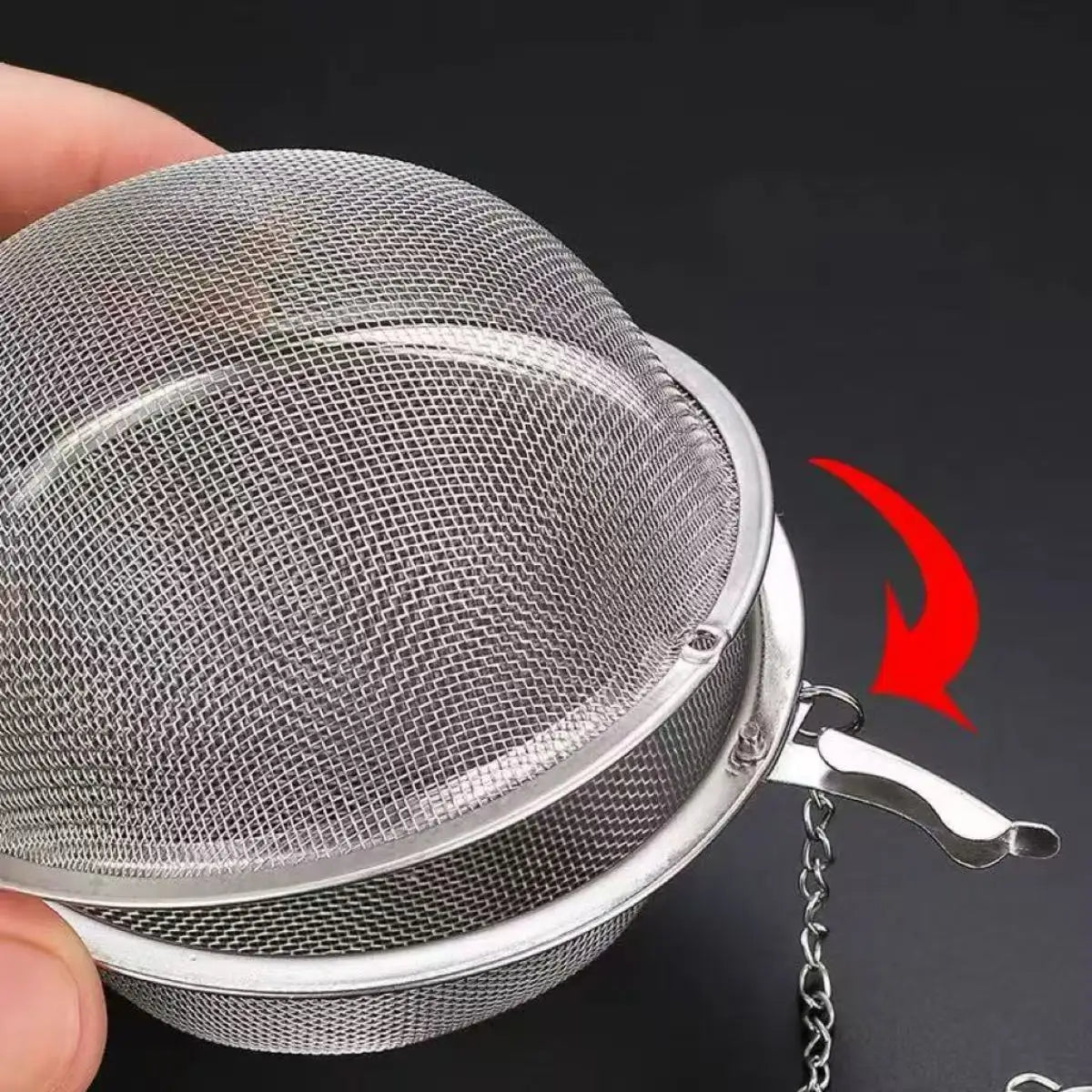 Stainless Steel Spice Tea Ball Tea Infuser Sphere Locking Strainer Mesh Infuser Tea Filter Strainers Kitchen Tools