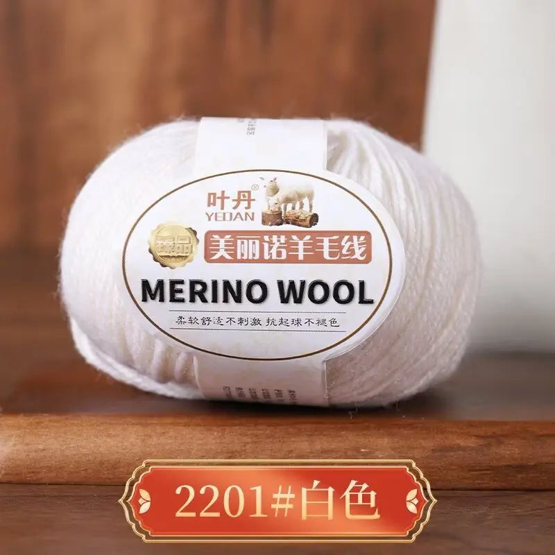 1Pc 50g Soft Merino Wool Yarn for hand knitting Anti-pilling Wool Crochet line knit Sweater Scarf hat Wool Thread warm lana