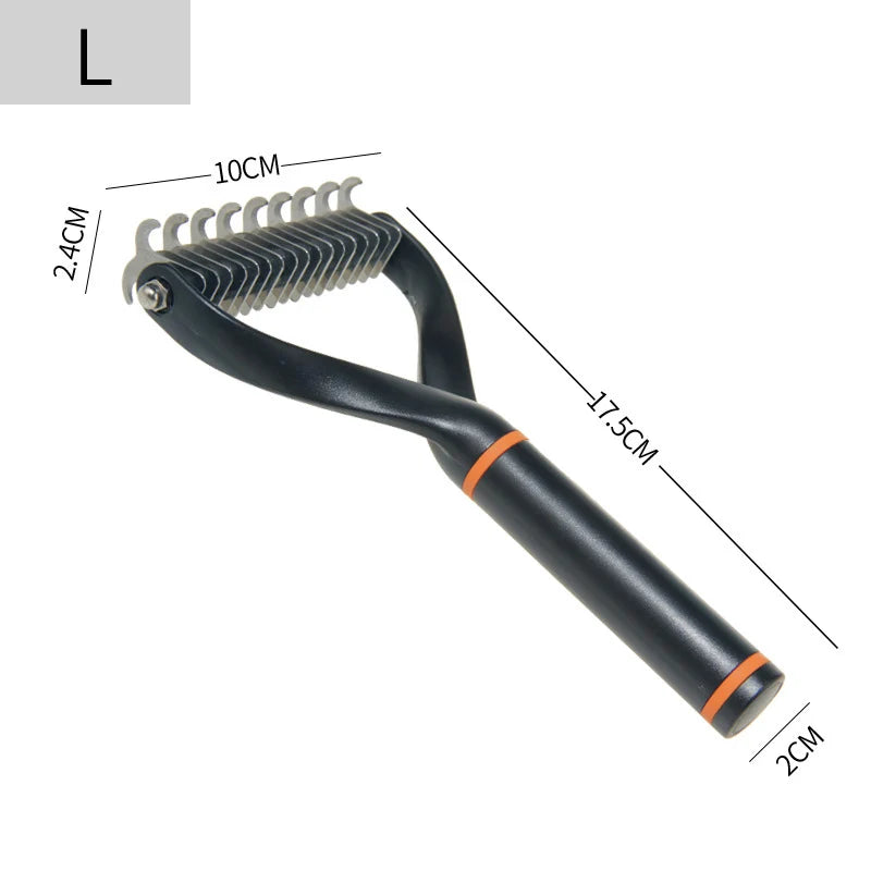 Pet Hair Remover Stainless Steel Dog Brush for Small Medium Dogs Golden Retriever Border Collie Pets Grooming Comb Accessories