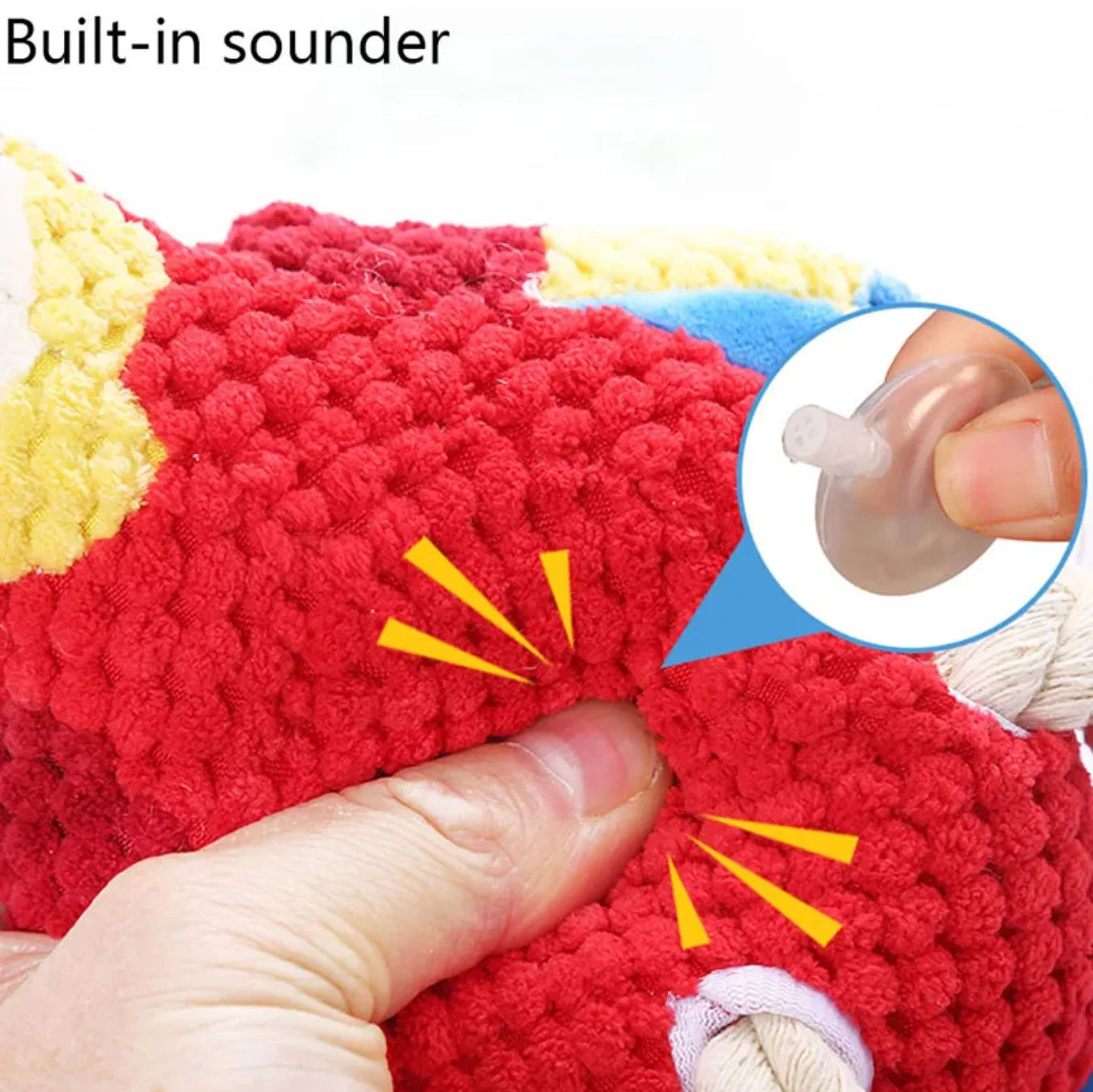 Indestructible Plush Parrot Dog Toy, Squeaky Stuffing Toy, Pet Supplies for Small and Big Dogs