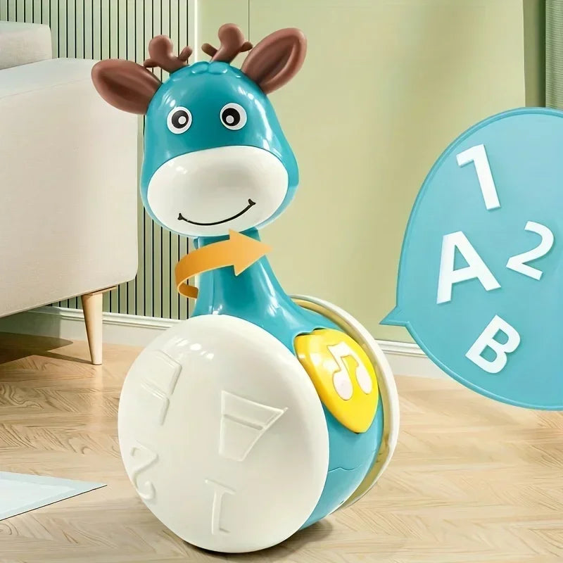 Vibrant Giraffe Swinging Toy for Young - an Engaging Educational Gift for Teens, Ideal for Birthday Celebrations