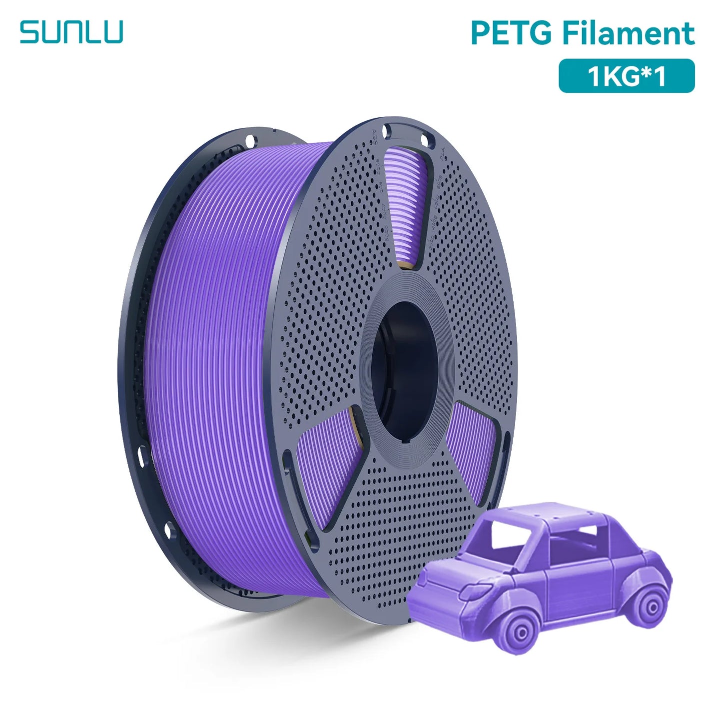 SUNLU PETG 3D Printer Filament 1.75mm High transparency White Color Tolerance+/-0.02mm for DIY gift printing fast shipping
