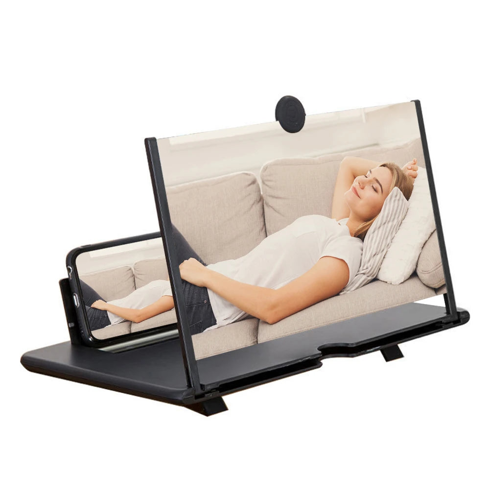 Foldable Holder Stand Video Amplifier Portable 3D Phone Screen Amplifier Mobile Display Enlarged Magnifier Expander