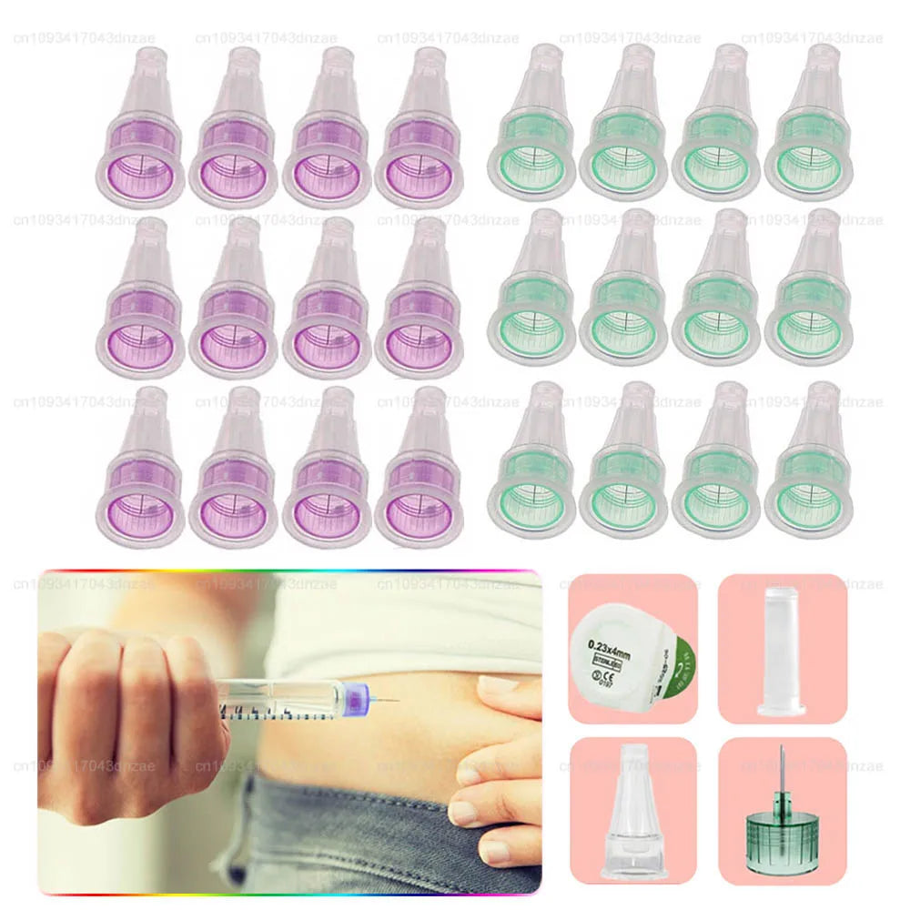 10/30/50/100Pcs Insulin Cartridges For Lilly Insulin Injection Pen Individual Packaging Medical Insulin Pen Tip 4mm 6mm 8mm