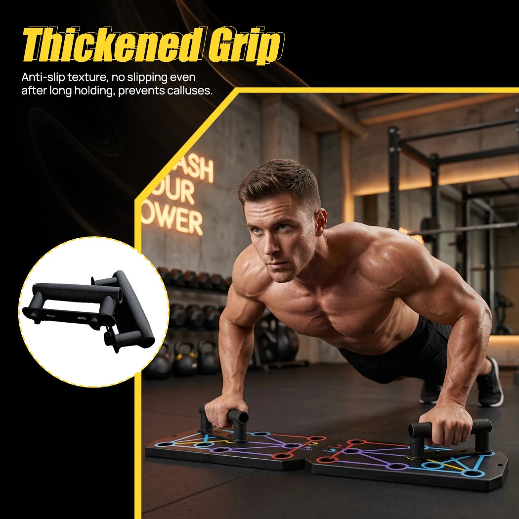 Foldable Push Up Board Multi-Position Home Gym Fitness Workout Pushup Stand