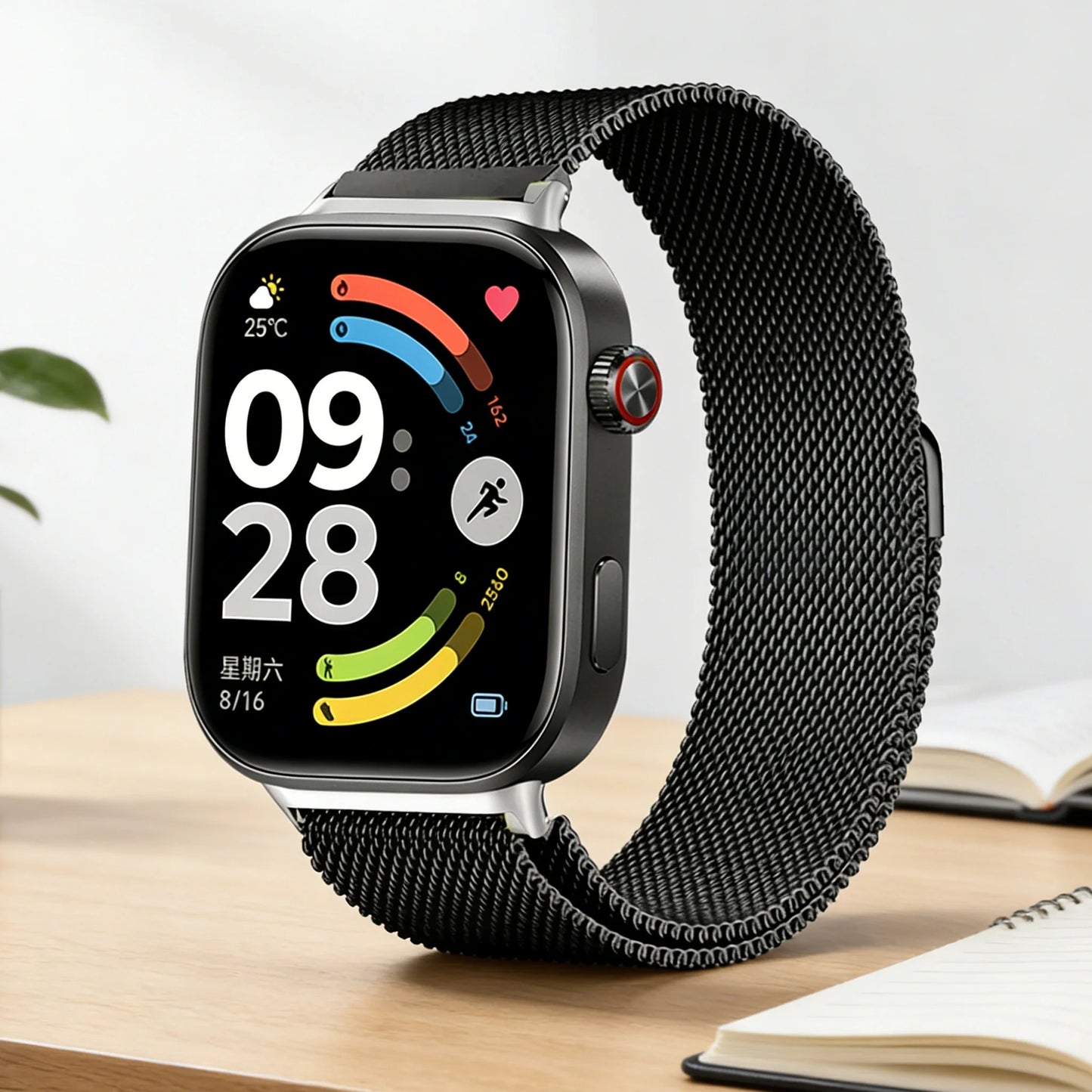 Milanese Loop Band for Redmi Watch 6 5 4 Smartwatch Bracelet Xiaomi Mi Band 8 9Pro Wristband Replacement Metal Strap Accessories