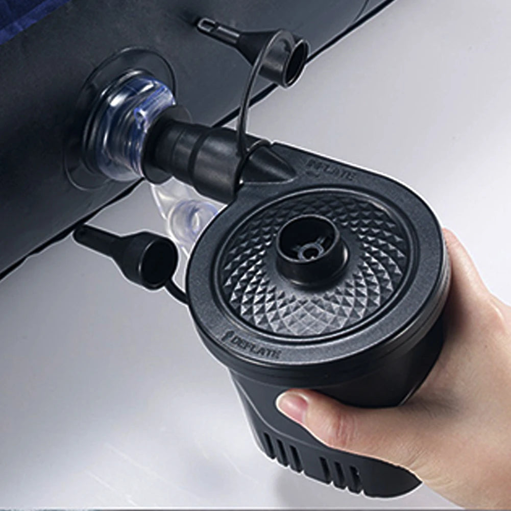 Portable Electric Air Pump Lightweight Electric Inflatable Compressor for Swimming Ring Air Mattress Pool