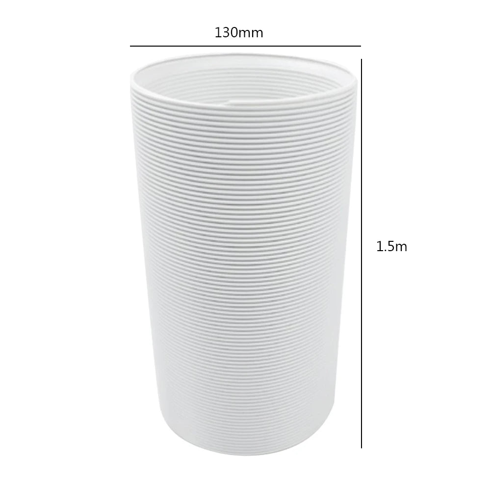 Flexible Universal Portable Air Conditioner Exhaust Pipe Stretch PAC Vent Extension Duct Hose Replacement Vent Accessory