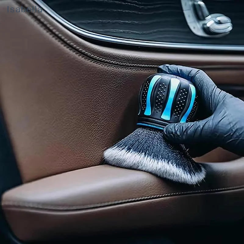 Soft-bristled Car Interior Dust Cleaning Brush,Tire Edge Crevice Brush,Detail Cleaning Tool