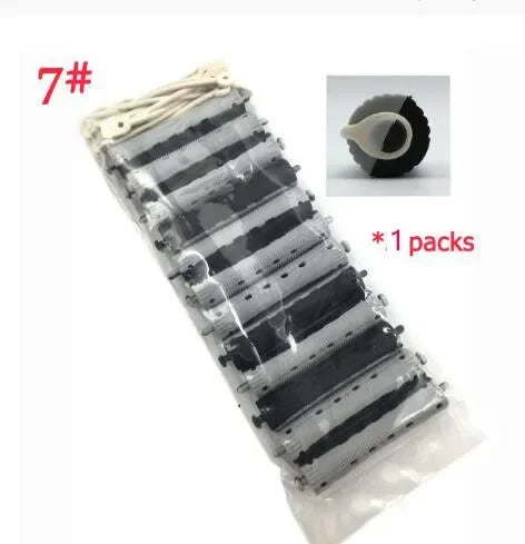 New 12 pcs Salon Rubber Band Hair Rollers Set Cold Perm Rods Curler Bars Hair Clip Curling Fluffy Wavy Hair Maker Styling DIY