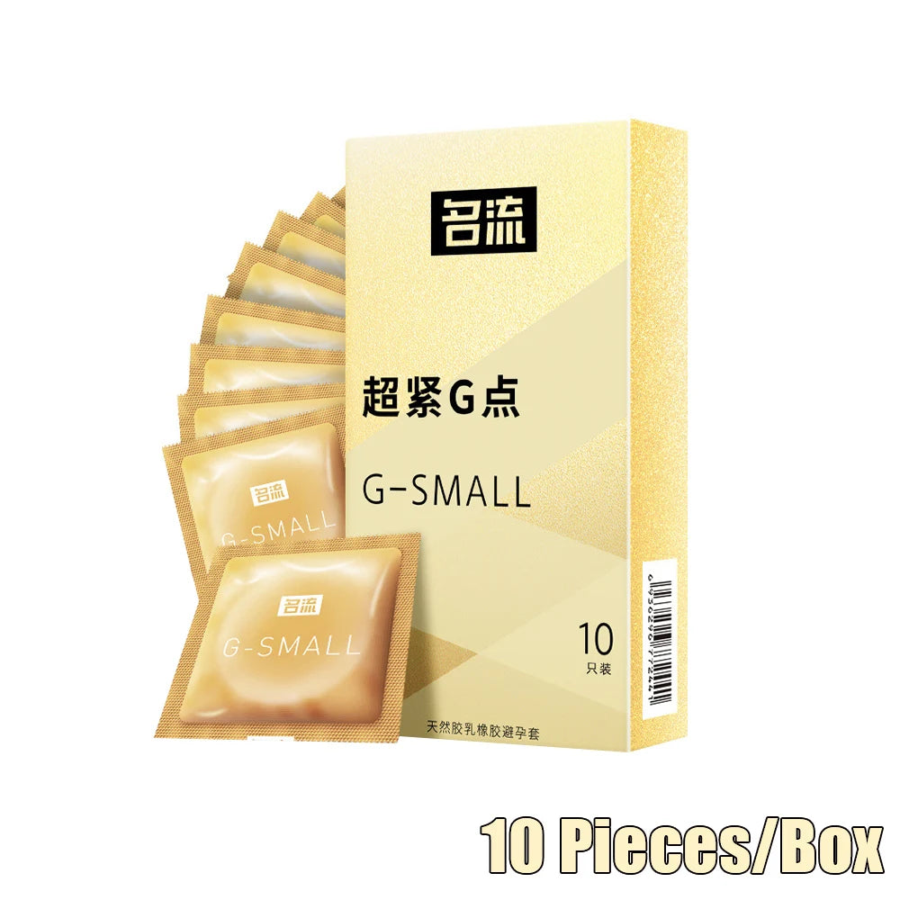 45mm 49mm Tight Ribed Spikes Condoms 10Pcs Long Delayed Pleasure Latex Penis Sleeve Safe Contraception Lubrication Sex Toys