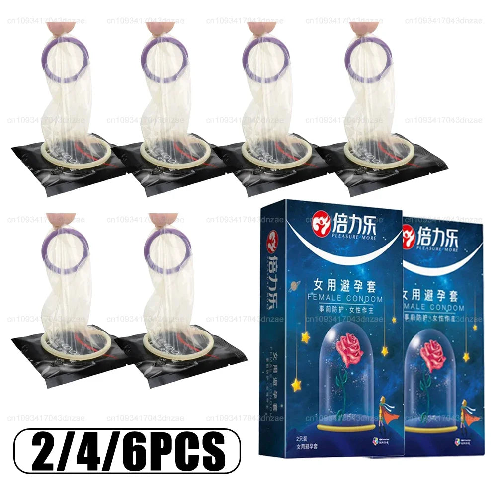 2/4/6PCS 75mm+ Big Condoms Adult Sex Toy Rubber Latex Condoms G Spot Stimulate Men Long-lasting Penis Sleeve Safer Contraception