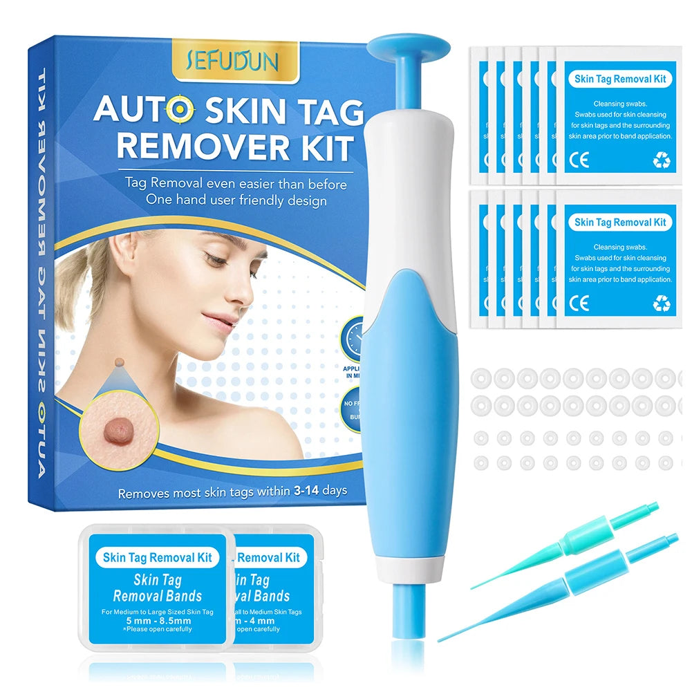 Auto Micro Skin Tag Remover Device 2 IN 1 Standard And Micro Skin Tag Removal Kit Adult Mole Wart Remover Face Care Beauty Tools